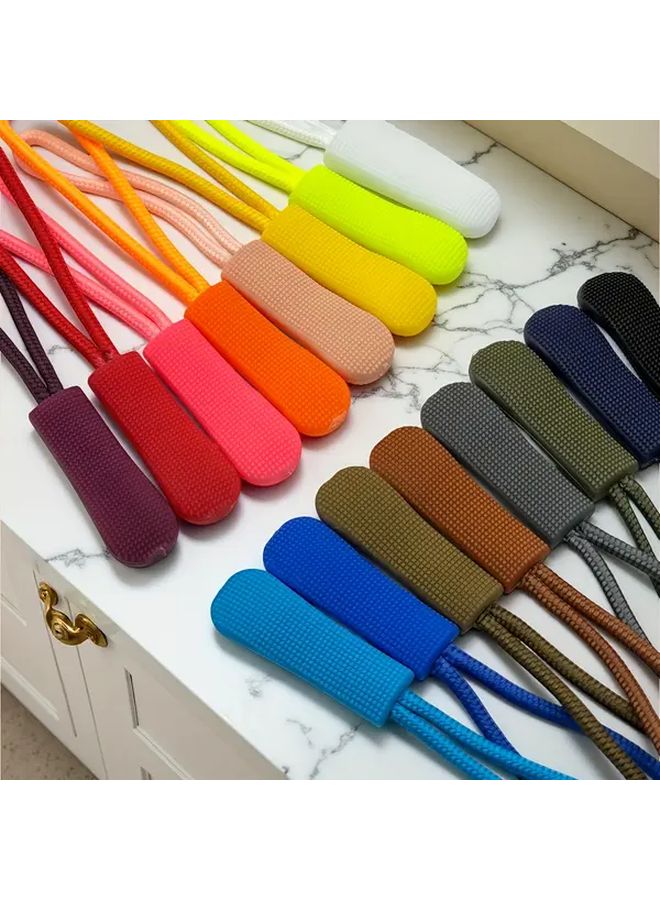 Black Zipper Pulls Replacement 20 Pack Durable Cord Extender For Backpacks Jackets Luggage - Image 4